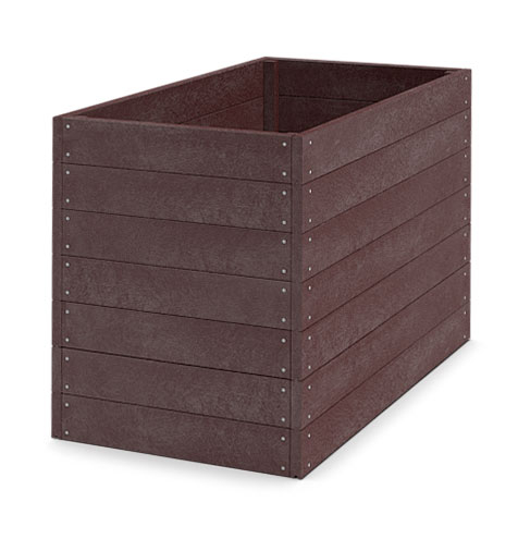 Kunststoff Hochbeet 150x81x94cm (Länge x Breite x Höhe), braun