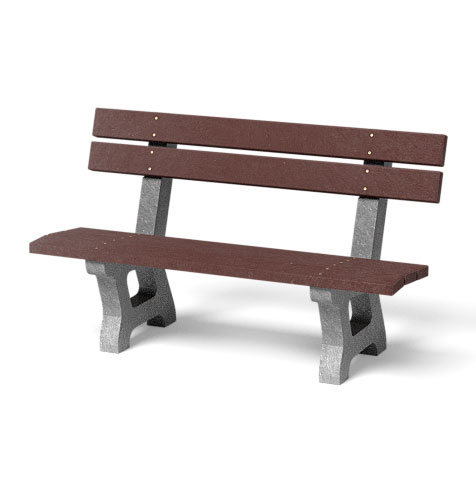 Bank mit Lehne Bara  1,5m / 41cm