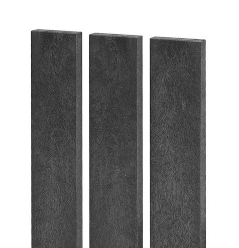 Zaunlatte 78x21, 1,48 m, mit geradem Kopf, schwarz