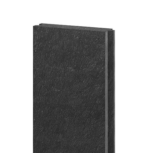 Brett mit Nut und Feder 132x32, 1,3 m, schwarz