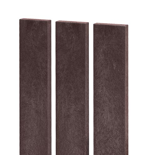 Zaunlatte 78x21, 0,78 m, mit geradem Kopf, braun